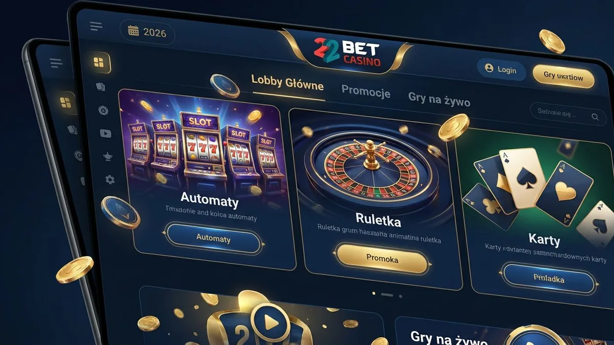 Gry kasynowe i automaty w 22bet Casino