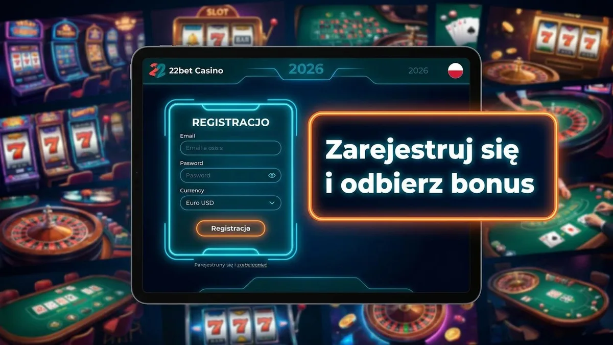 Rejestracja z bonusem w 22bet Casino